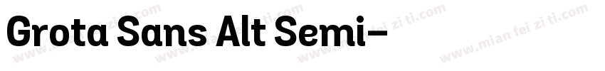 Grota Sans Alt Semi字体转换